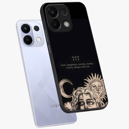 Mystic Victory Aura Glass Case displayed in angled mockup highlighting energetic aura design with bold mystical aesthetic.