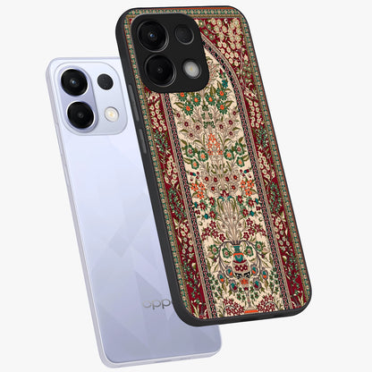 Persian Inspired Glass Case displayed in angled mockup highlighting intricate traditional design with elegant cultural aesthetic.