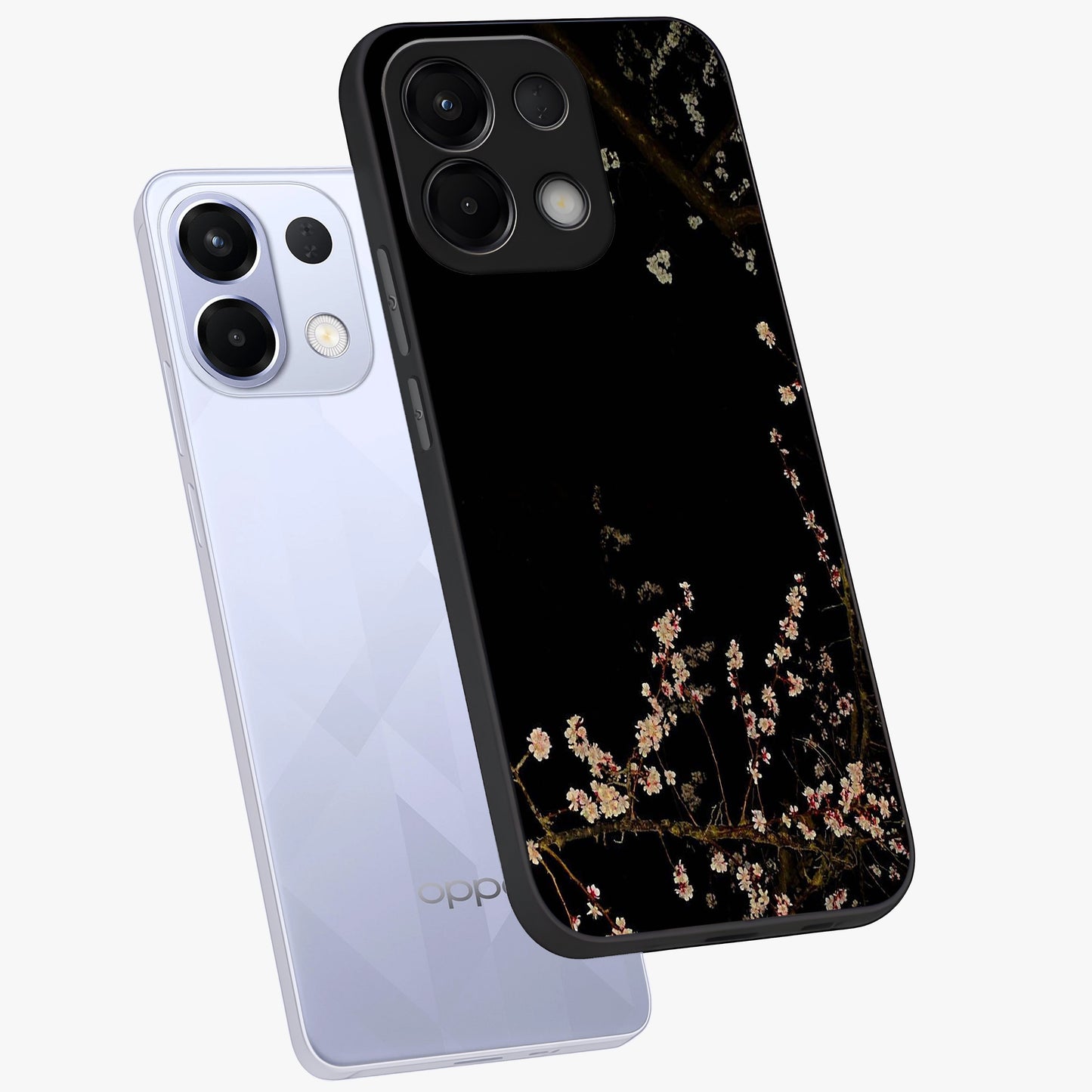 Petal Moon Light With Custom Name Glass Case displayed in angled mockup highlighting delicate petal design with custom name feature.