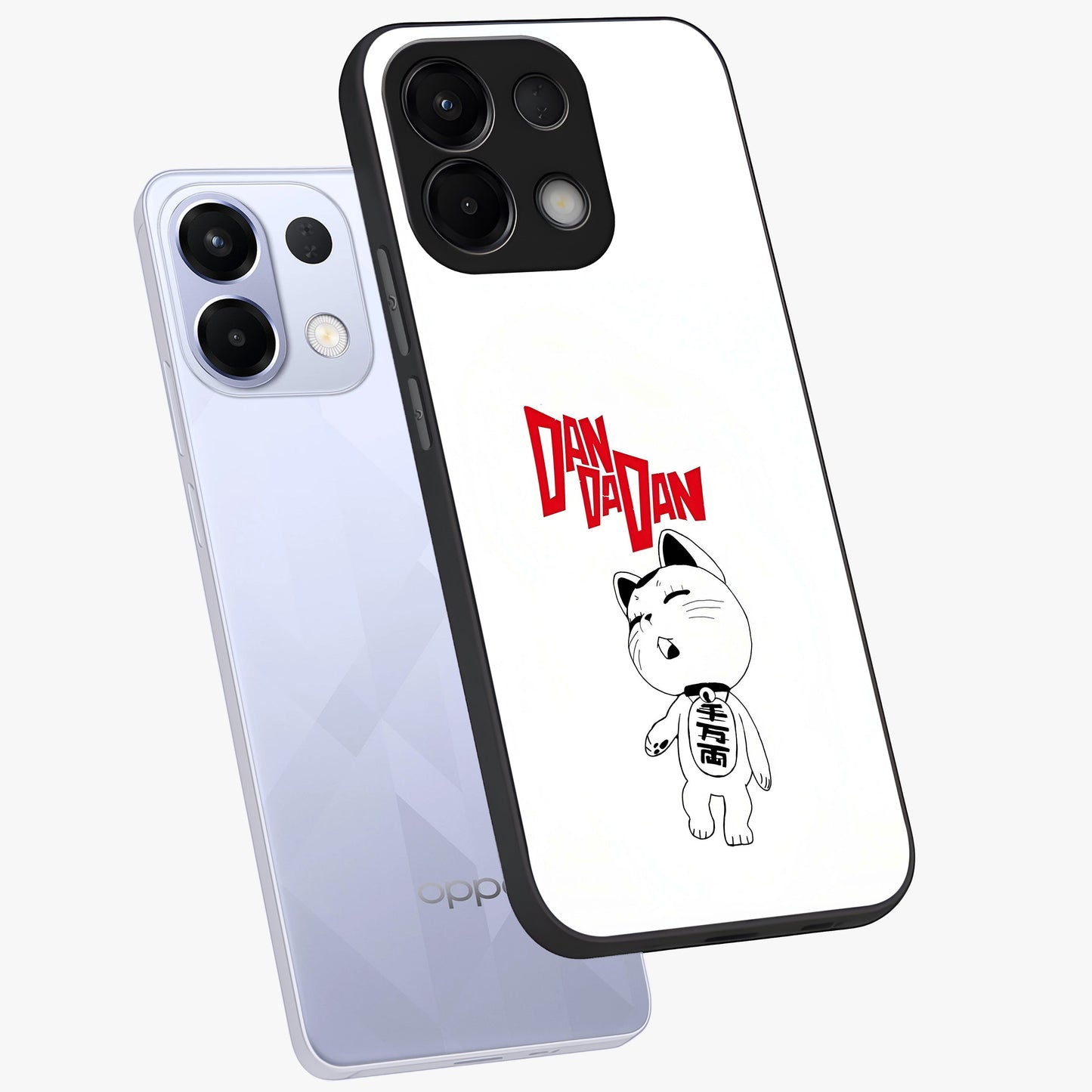 Playful Spirit Charm Glass Case displayed in angled mockup highlighting lively decorative design with playful aesthetic style.