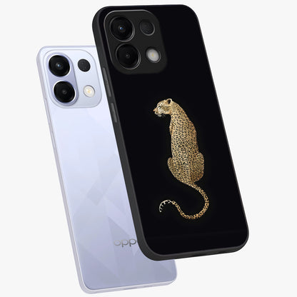 Regal Leopard Glass Case displayed in angled mockup highlighting powerful animal illustration with stylish wild aesthetic.
