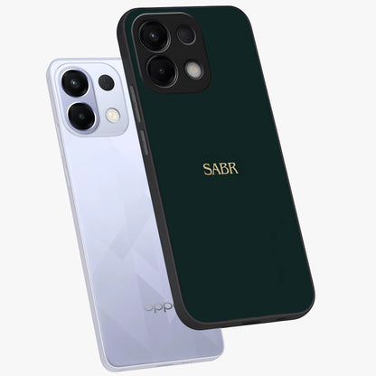 Sabr Minimal Patience Glass Case displayed in angled mockup highlighting simple inspirational design with clean aesthetic style.