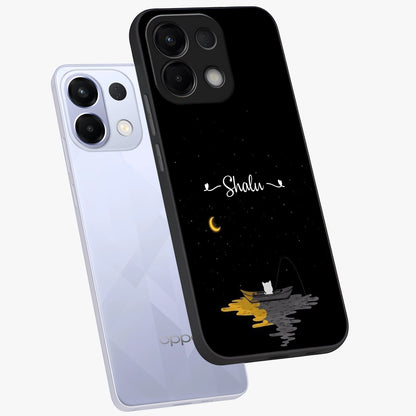Silent Night Row Glass Case displayed in angled mockup highlighting peaceful evening design with dreamy night aesthetic.