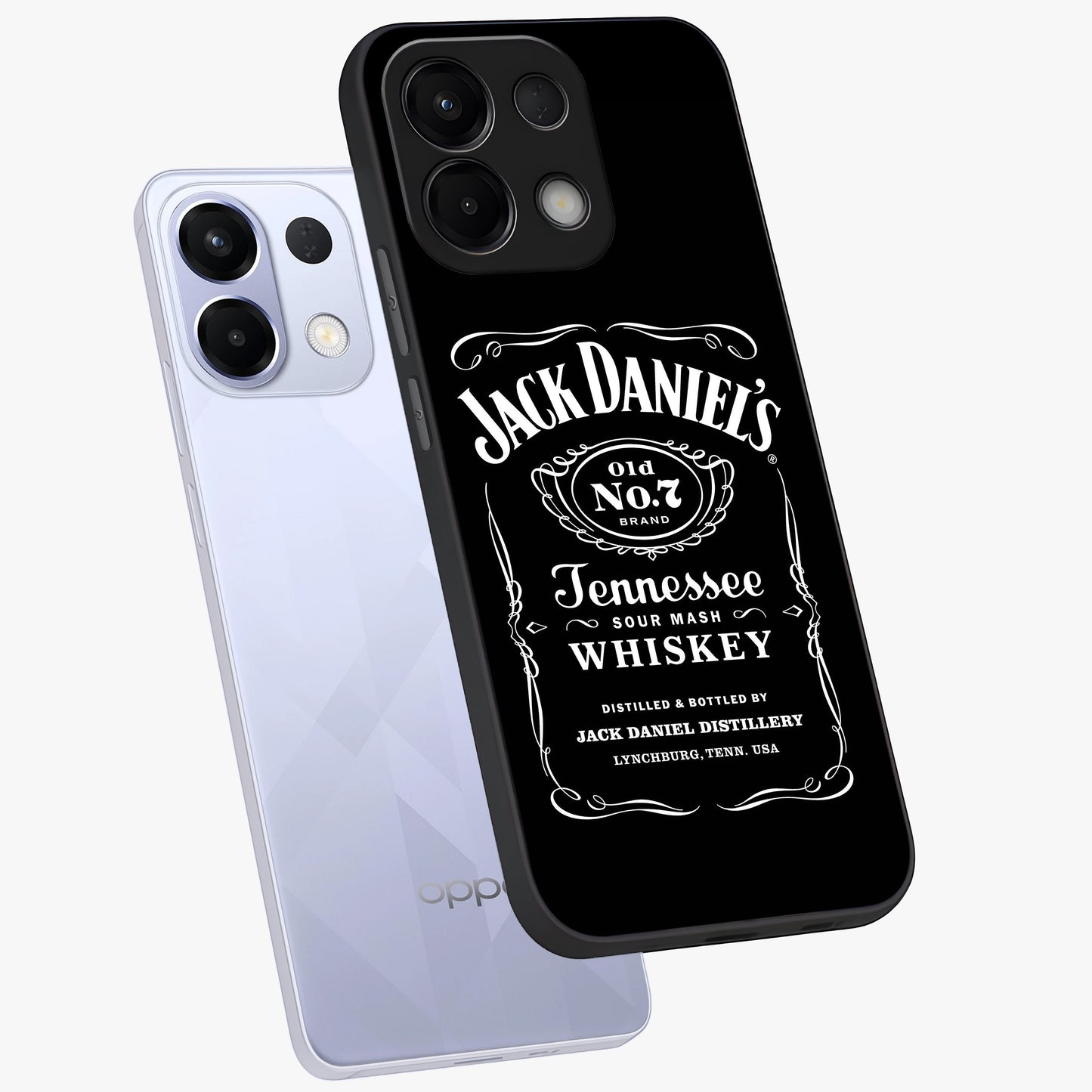 Vintage Whiskey Heritage Glass Case displayed in angled mockup highlighting retro beverage themed design with heritage aesthetic.
