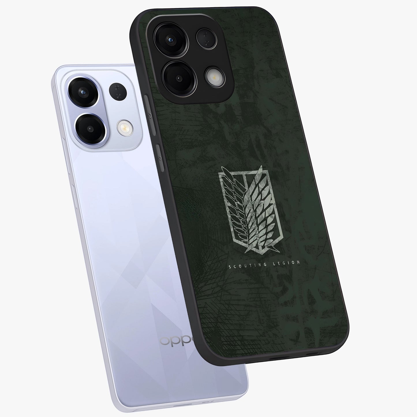 Wings Of Freedom Glass Case displayed in angled mockup highlighting graceful wing design with inspirational aesthetic.
