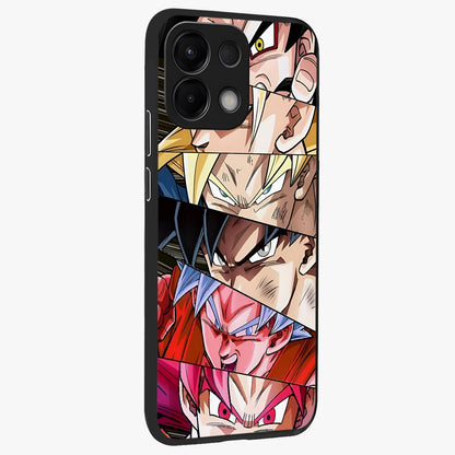 Anime Character Glass Case upright view showcasing expressive anime artwork with bold graphic style.