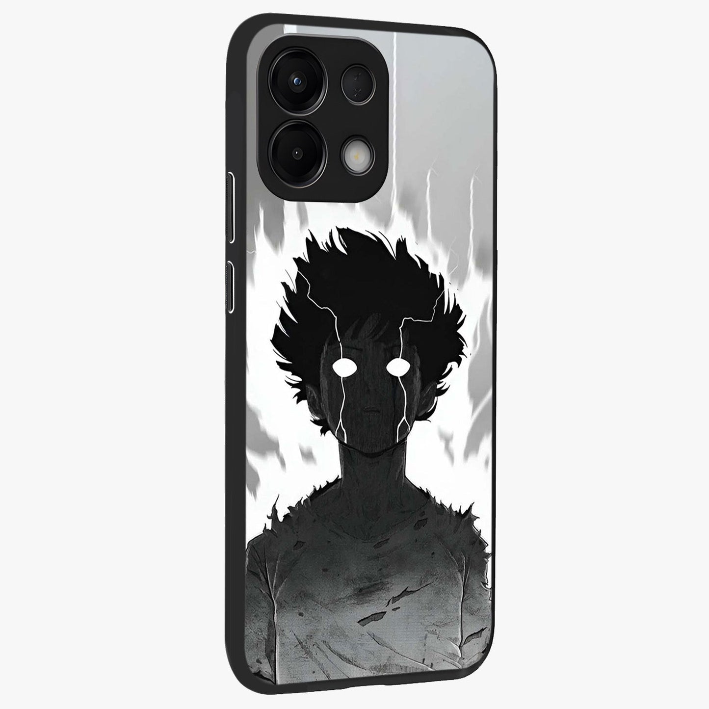 Awakened Inner Rage Glass Case upright view showcasing dramatic artwork with strong expressive aesthetic.