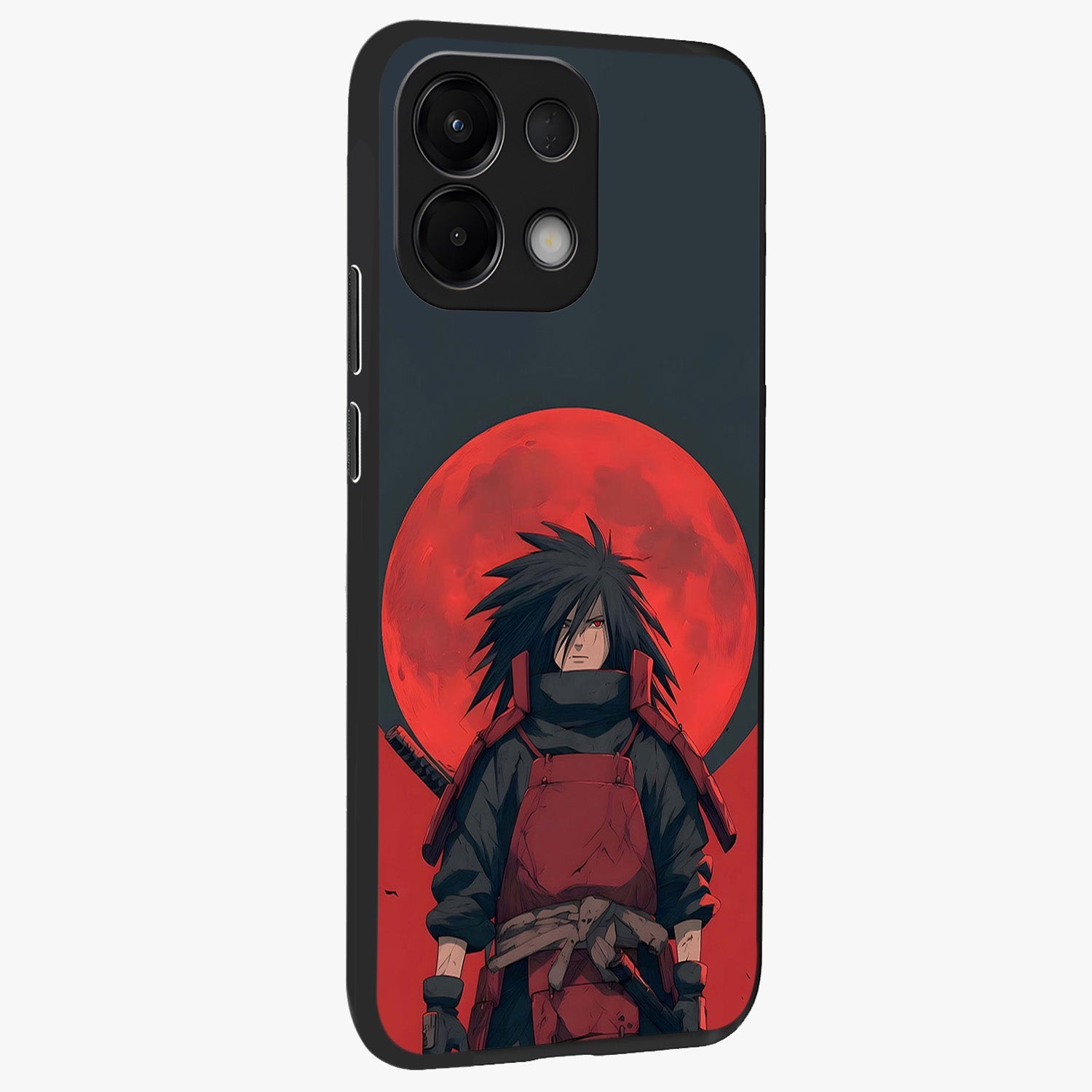 Crimson Moon Warlord Glass Case upright view showcasing powerful warlord artwork with dark celestial theme.