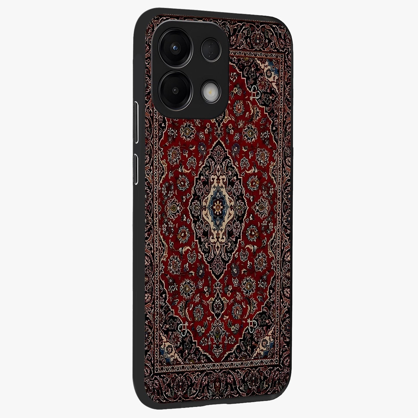 Heritage Carpet Royale Glass Case upright view showcasing detailed ornamental artwork with luxurious traditional theme.
