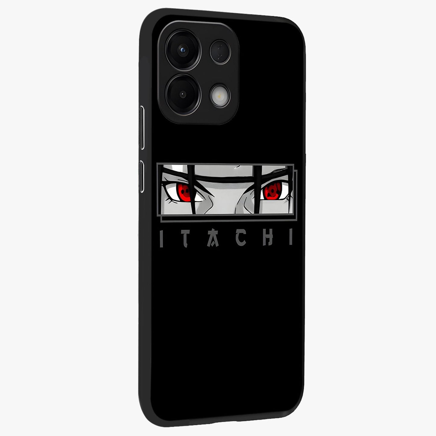 Scarlet Gaze Dominance Glass Case upright view showcasing powerful dramatic artwork with dominant artistic theme.