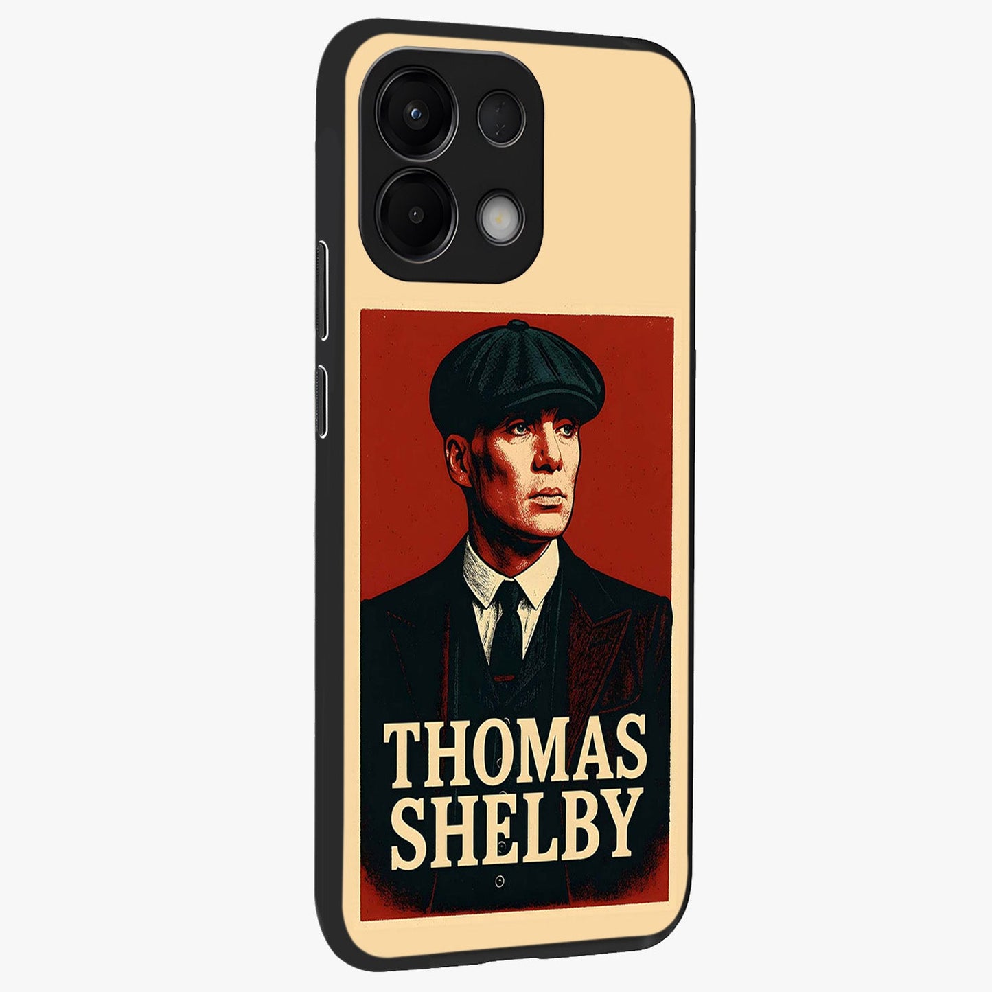 Vintage Mafia Authority Glass Case upright view showcasing dramatic vintage artwork with iconic authority theme.