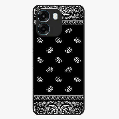 Retro Rebel Threads Glass Case showing flat back view with vintage street style artwork and glossy glass finish.