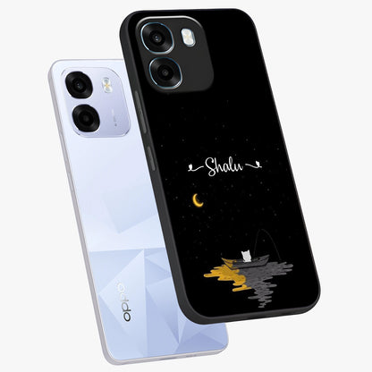 Silent Night Row Glass Case displayed in angled mockup highlighting peaceful evening design with dreamy night aesthetic.