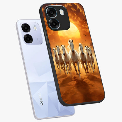 Wild Sunset Majesty Glass Case displayed in angled mockup highlighting vibrant sunset sky design with scenic aesthetic.