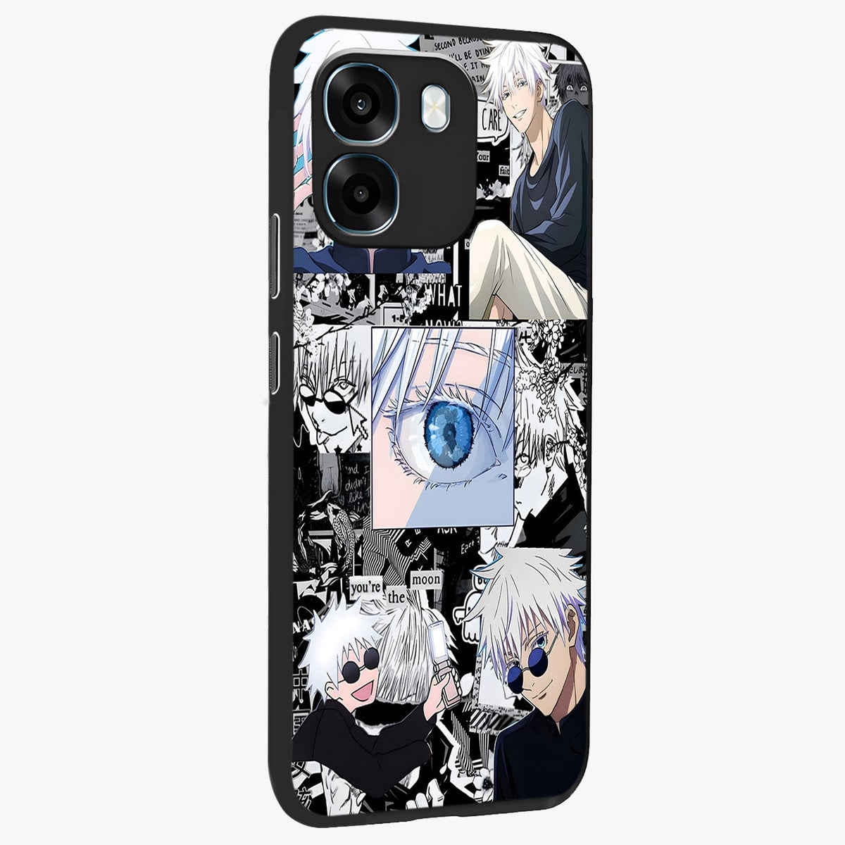 Infinity Sorcerer Chaos Glass Case upright view showcasing dramatic sorcerer artwork with chaotic mystical theme.