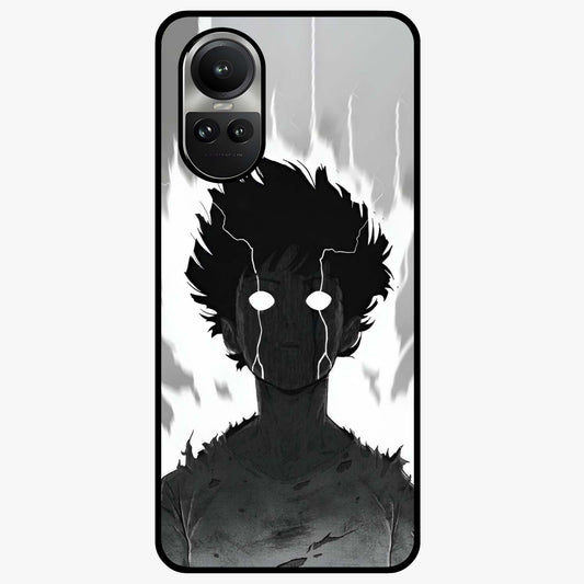Awakened Inner Rage Glass Case showing flat back view with intense artistic artwork and glossy glass finish.