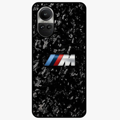 Carbon Speed Mark Glass Case showing flat back view with sporty carbon pattern artwork and glossy glass finish.