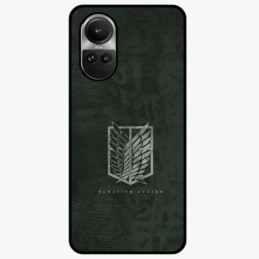 Wings Of Freedom Glass Case showing flat back view with symbolic wings artwork and glossy glass finish.