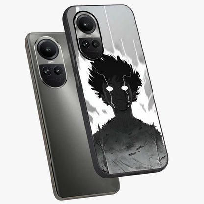 Awakened Inner Rage Glass Case displayed in angled mockup highlighting powerful graphic design and bold artistic theme.