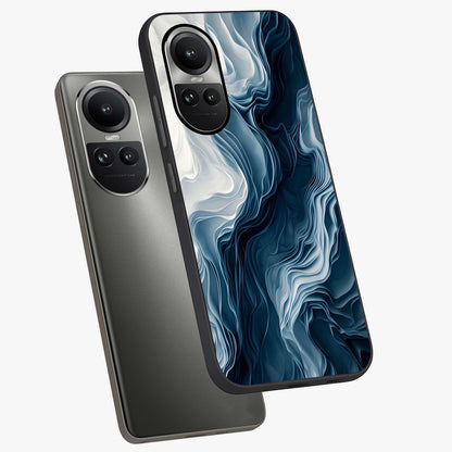 Ethereal Paper Marble Glass Case displayed in angled mockup highlighting elegant marble pattern with modern aesthetic style.