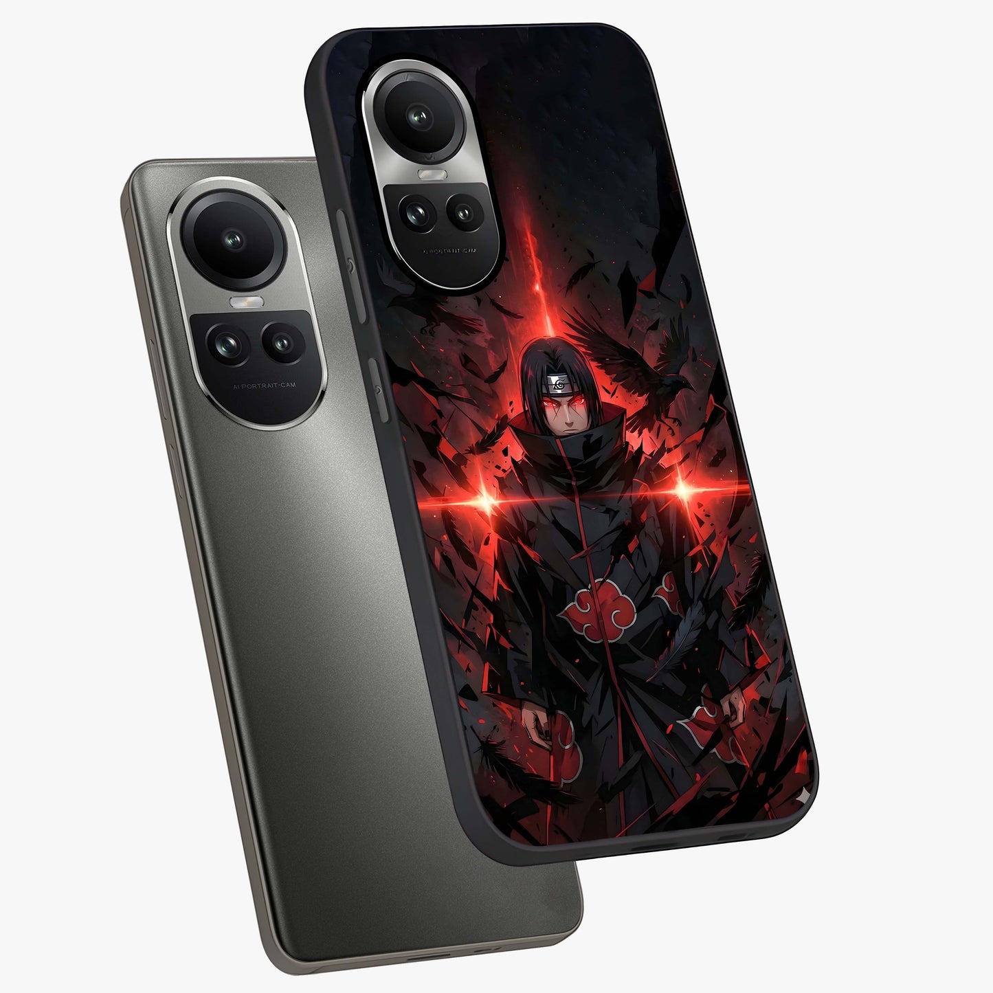 Focused Blade Discipline Glass Case displayed in angled mockup highlighting clean minimal text artwork with modern aesthetic style.