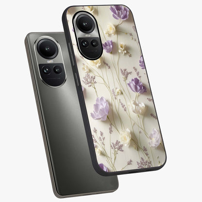 Lilac Breeze Harmony Glass Case displayed in angled mockup highlighting calm lilac breeze design with soothing aesthetic style.