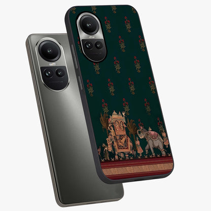 Macmerise Glass Case displayed in angled mockup highlighting trendy graphic design with sleek aesthetic style.