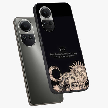 Mystic Victory Aura Glass Case displayed in angled mockup highlighting energetic aura design with bold mystical aesthetic.