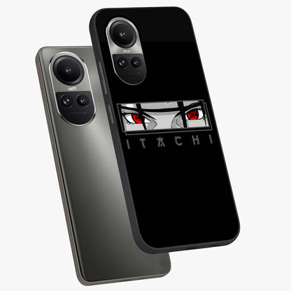Scarlet Gaze Dominance Glass Case displayed in angled mockup highlighting intense visual design with bold scarlet aesthetic.