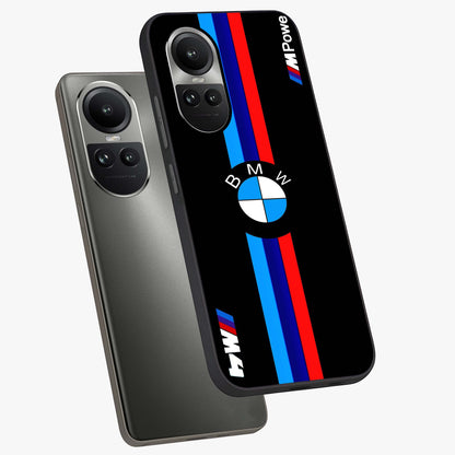 Turbo BMW Beast Glass Case displayed in angled mockup highlighting sleek racing car design with bold automotive aesthetic.