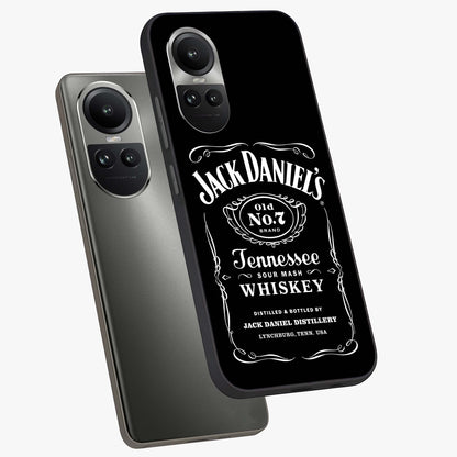 Vintage Whiskey Heritage Glass Case displayed in angled mockup highlighting retro beverage themed design with heritage aesthetic.
