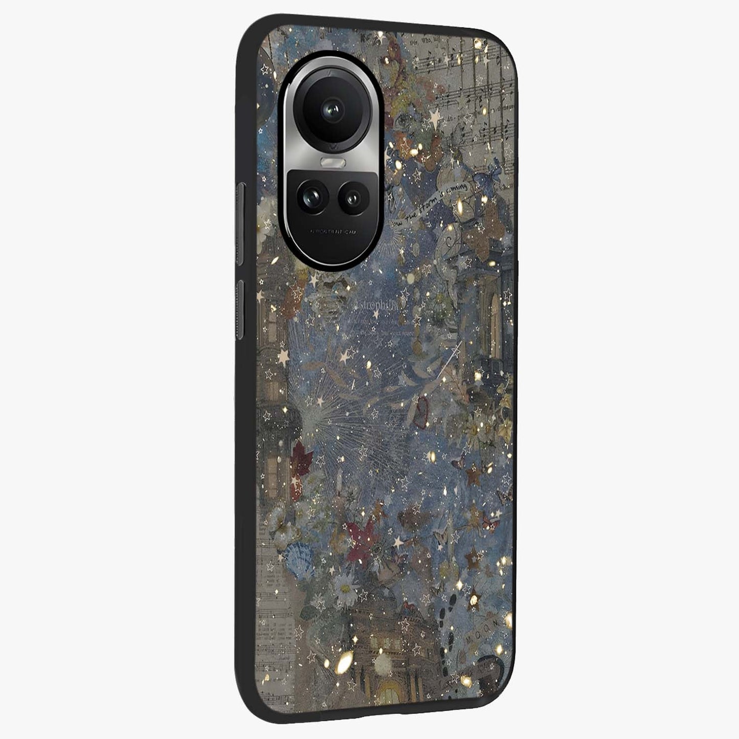 Aesthetic Astrolophia Glass Case upright view showcasing soft aesthetic theme with stylish modern look.