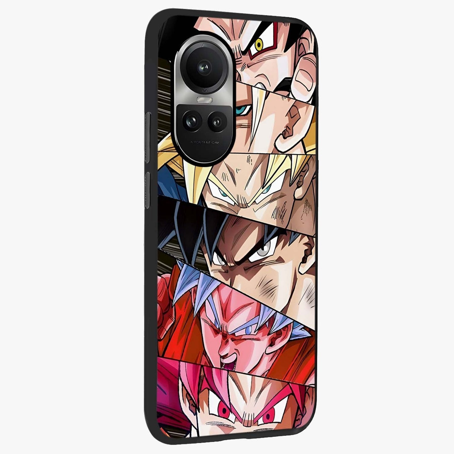 Anime Character Glass Case upright view showcasing expressive anime artwork with bold graphic style.