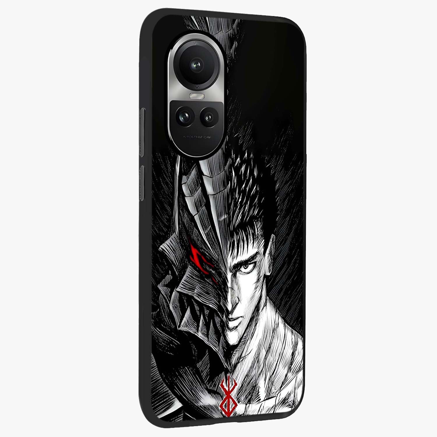 Berserker Blood Oath Glass Case upright view showcasing intense warrior aesthetic with dramatic artistic style.
