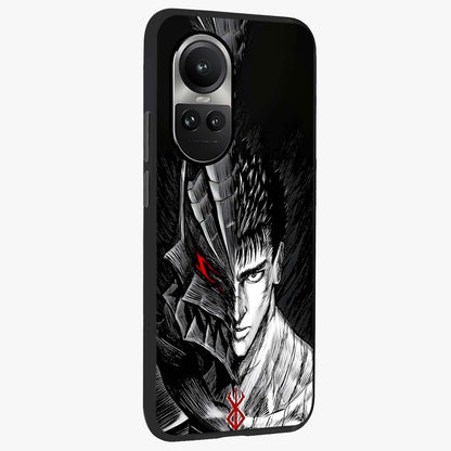 Berserker Blood Oath Glass Case upright view showcasing intense warrior aesthetic with dramatic artistic style.