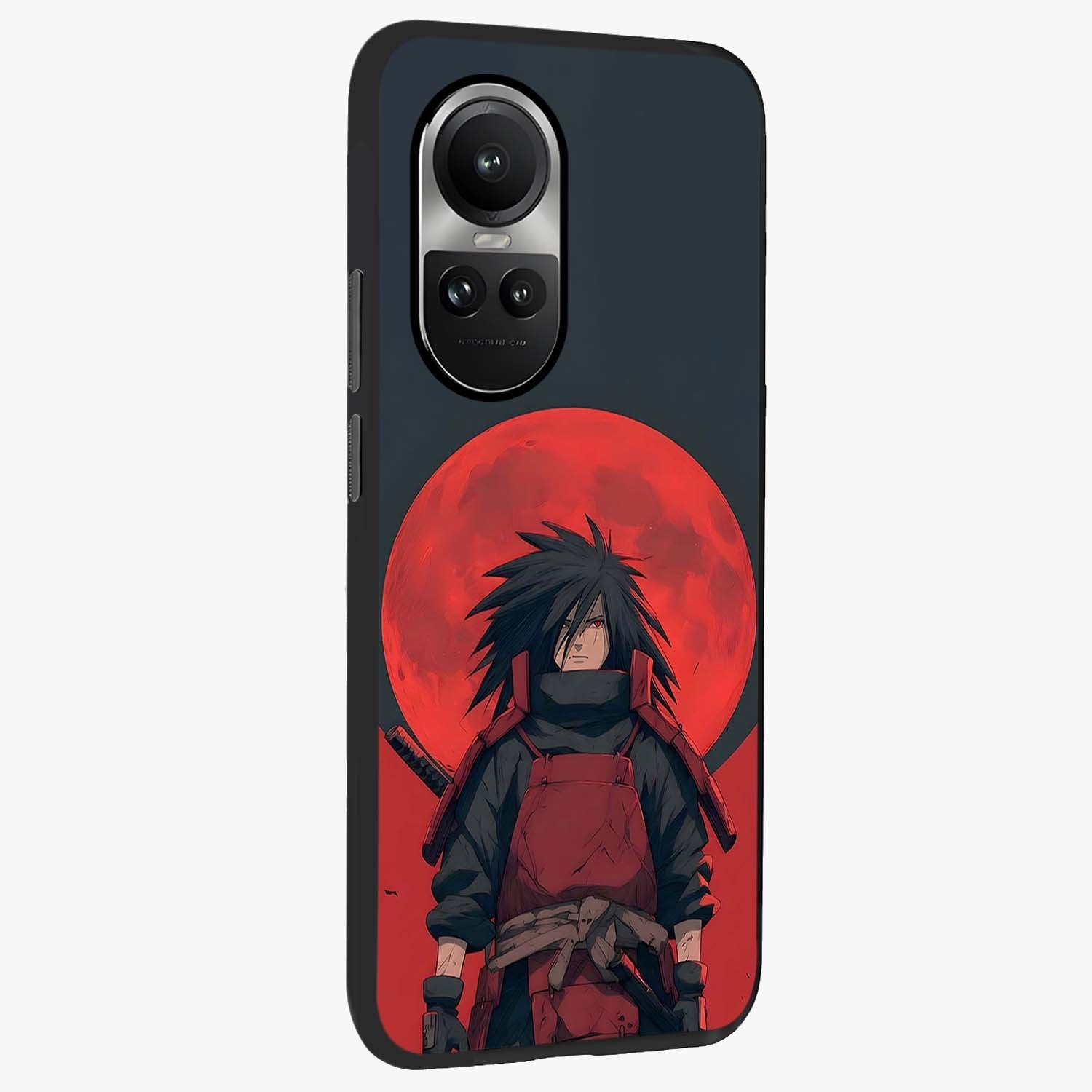 Crimson Moon Warlord Glass Case upright view showcasing powerful warlord artwork with dark celestial theme.