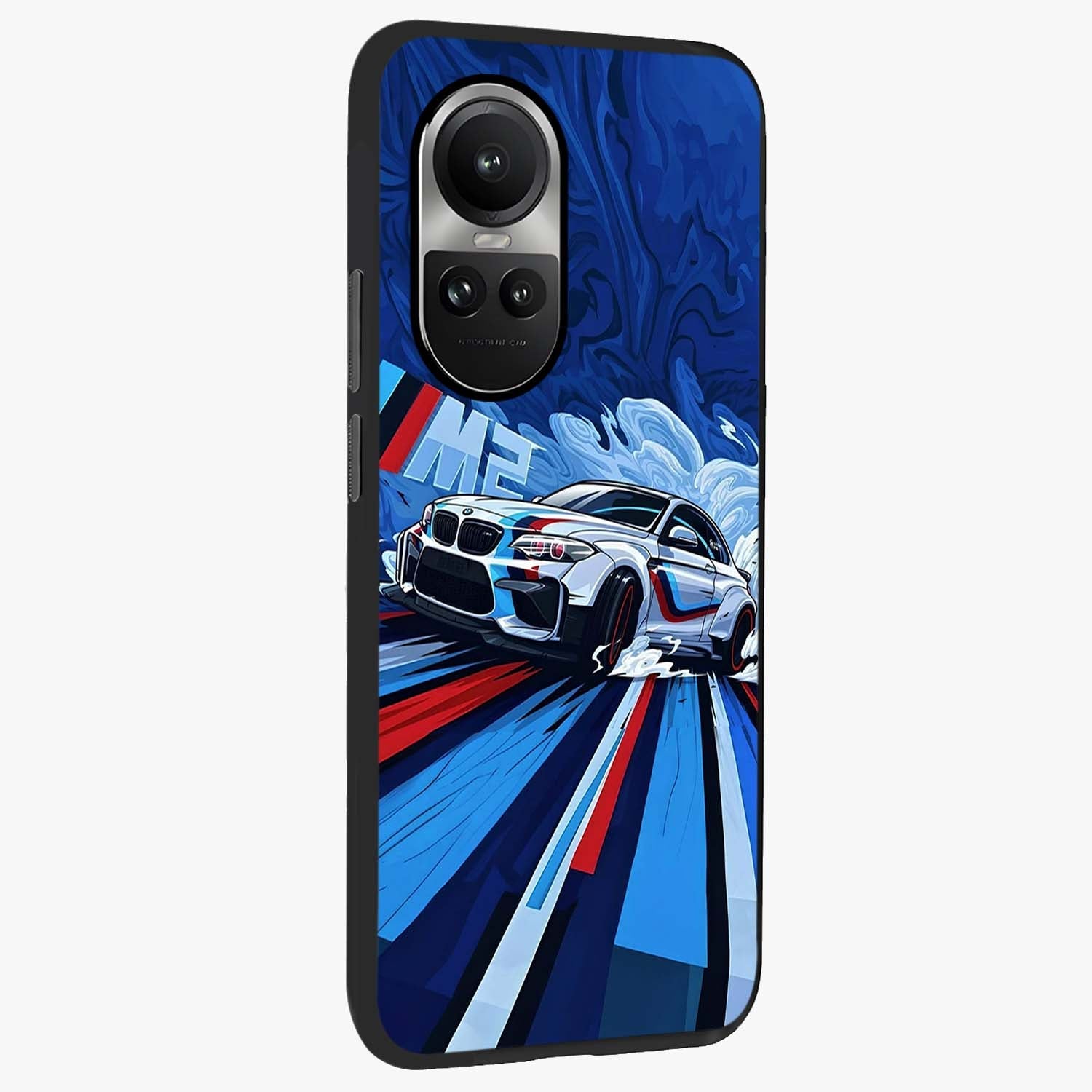 Drift Power Rush Glass Case upright view showcasing high speed racing artwork with bold automotive theme.