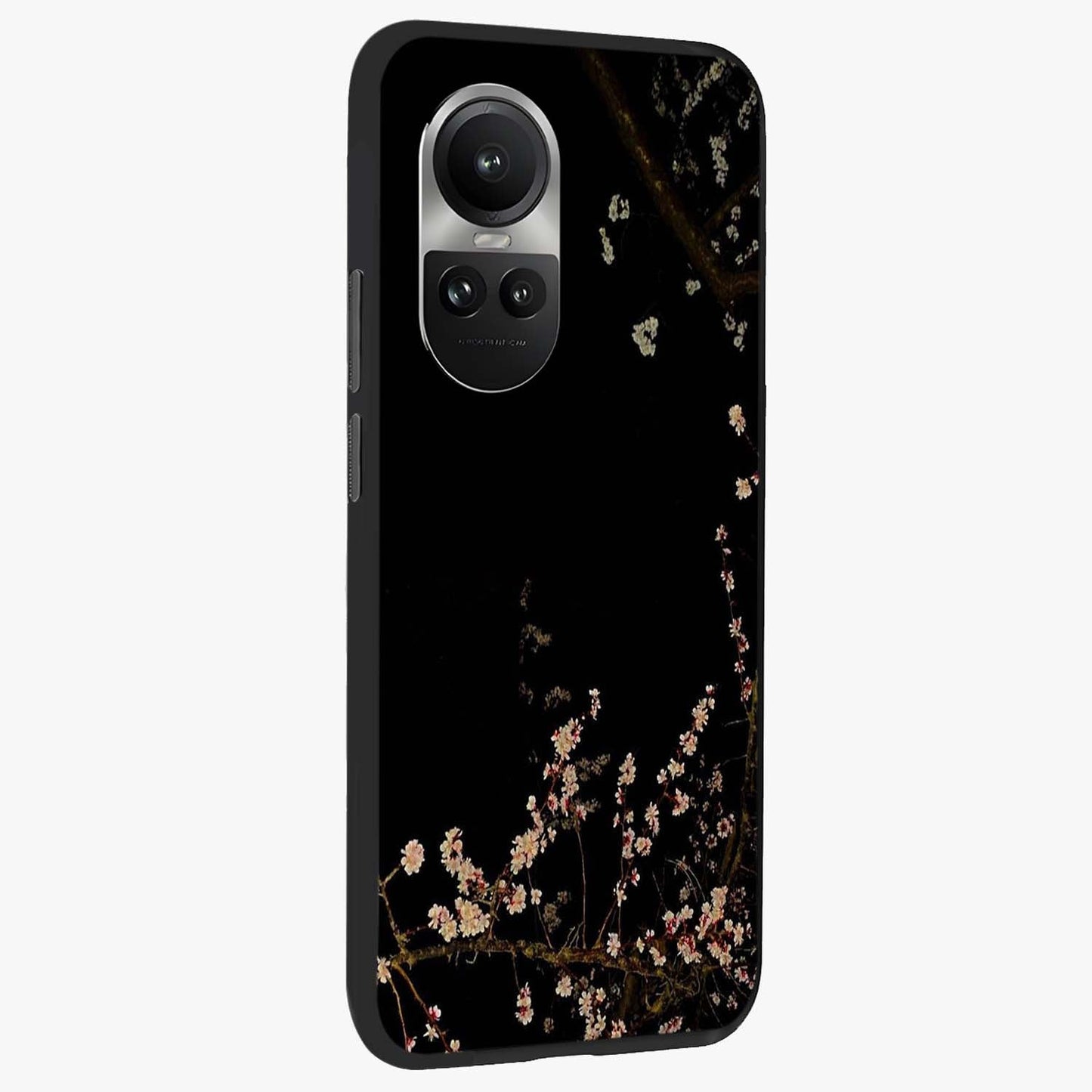 Petal Moon Light With Custom Name Glass Case upright view showcasing elegant floral moon artwork with personalized aesthetic.