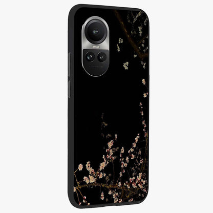 Petal Moon Light With Custom Name Glass Case upright view showcasing elegant floral moon artwork with personalized aesthetic.