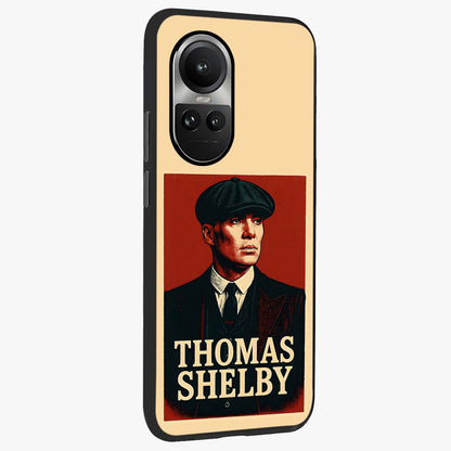 Vintage Mafia Authority Glass Case upright view showcasing dramatic vintage artwork with iconic authority theme.
