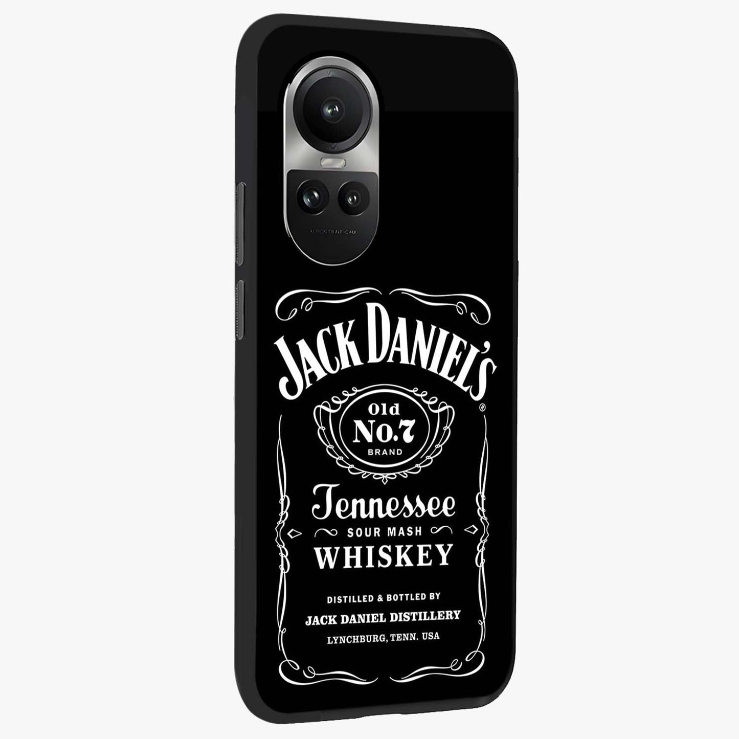 Vintage Whiskey Heritage Glass Case upright view showcasing stylish vintage whiskey artwork with timeless bar culture theme.