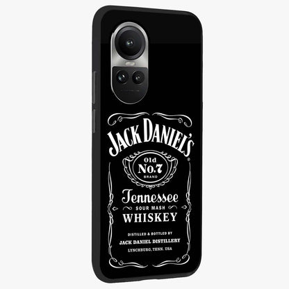 Vintage Whiskey Heritage Glass Case upright view showcasing stylish vintage whiskey artwork with timeless bar culture theme.