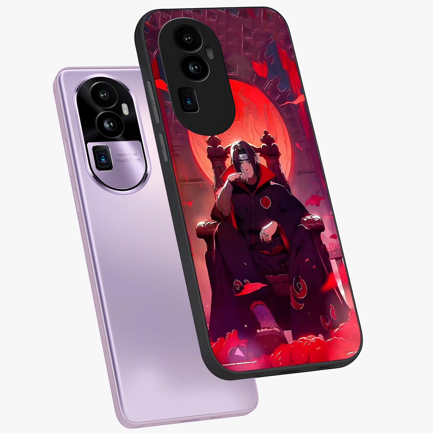 Blood Moon Sovereign Glass Case displayed in angled mockup highlighting dark celestial moon design and dramatic theme.