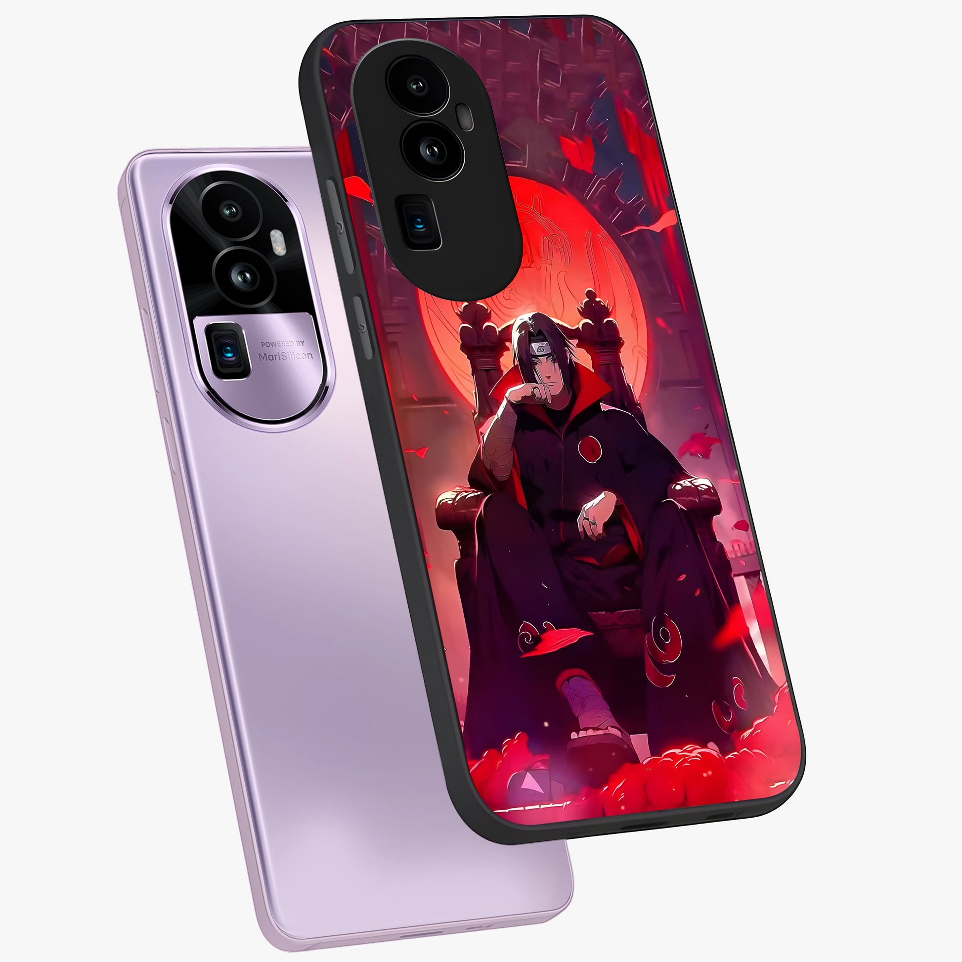Blood Moon Sovereign Glass Case displayed in angled mockup highlighting dark celestial moon design and dramatic theme.