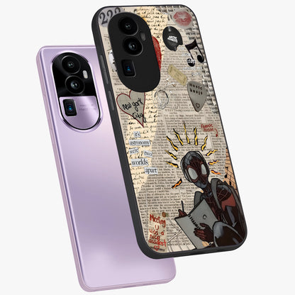 City Dream Sketch Glass Case displayed in angled mockup highlighting minimal city illustration with aesthetic sketch style.