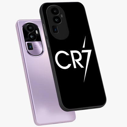Cr7 Elite Strike Glass Case displayed in angled mockup highlighting powerful sports graphic with bold athletic theme.