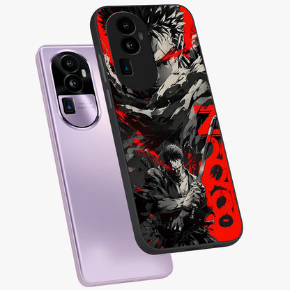 Demon Sword Resolve Glass Case displayed in angled mockup highlighting powerful demon sword illustration with dark fantasy aesthetic.