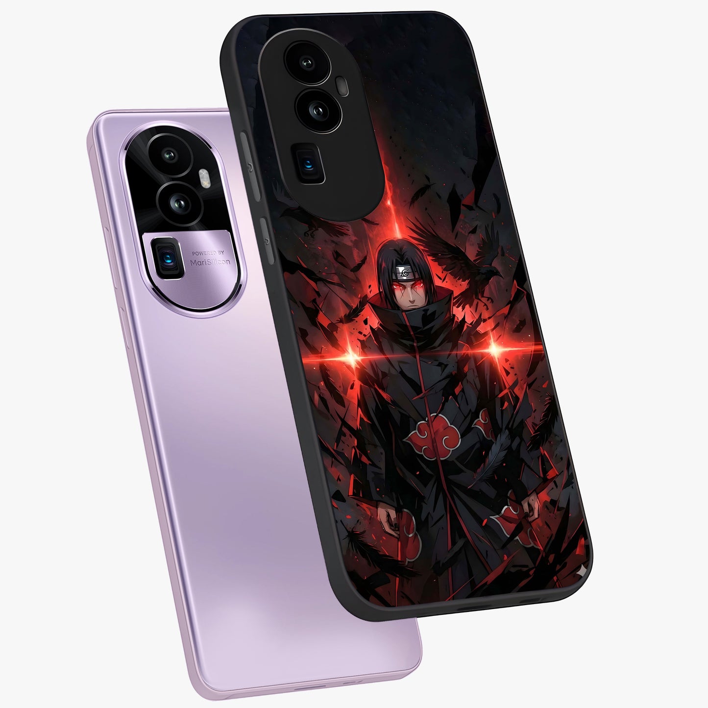 Focused Blade Discipline Glass Case displayed in angled mockup highlighting clean minimal text artwork with modern aesthetic style.