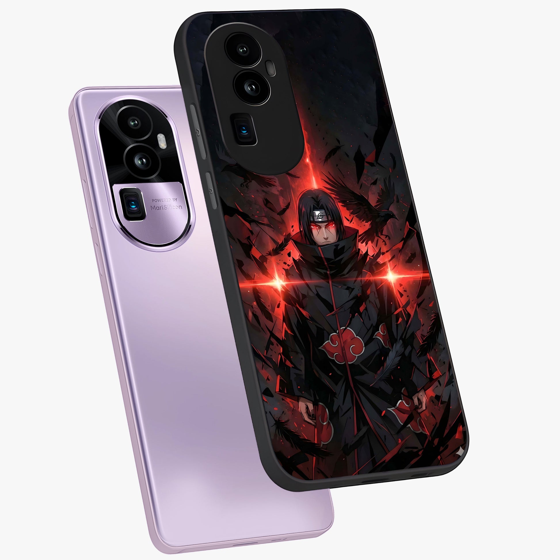 Focused Blade Discipline Glass Case displayed in angled mockup highlighting clean minimal text artwork with modern aesthetic style.