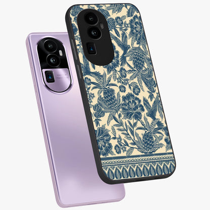 Heirloom Wild Bloom Glass Case displayed in angled mockup highlighting botanical bloom design with classic aesthetic style.